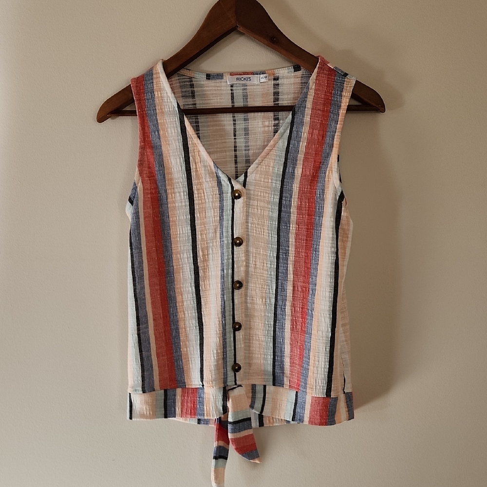 Ricki's Multicolor Striped Sleeveless Blouse